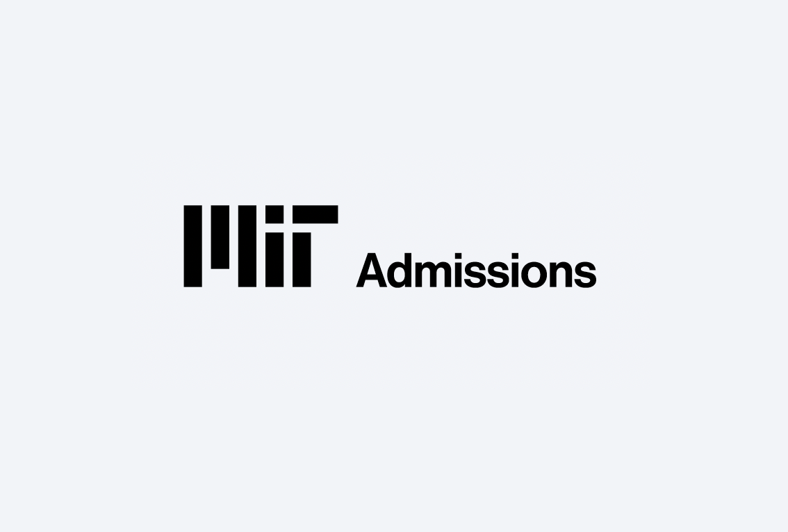 Admissions sub-brand logo in black.